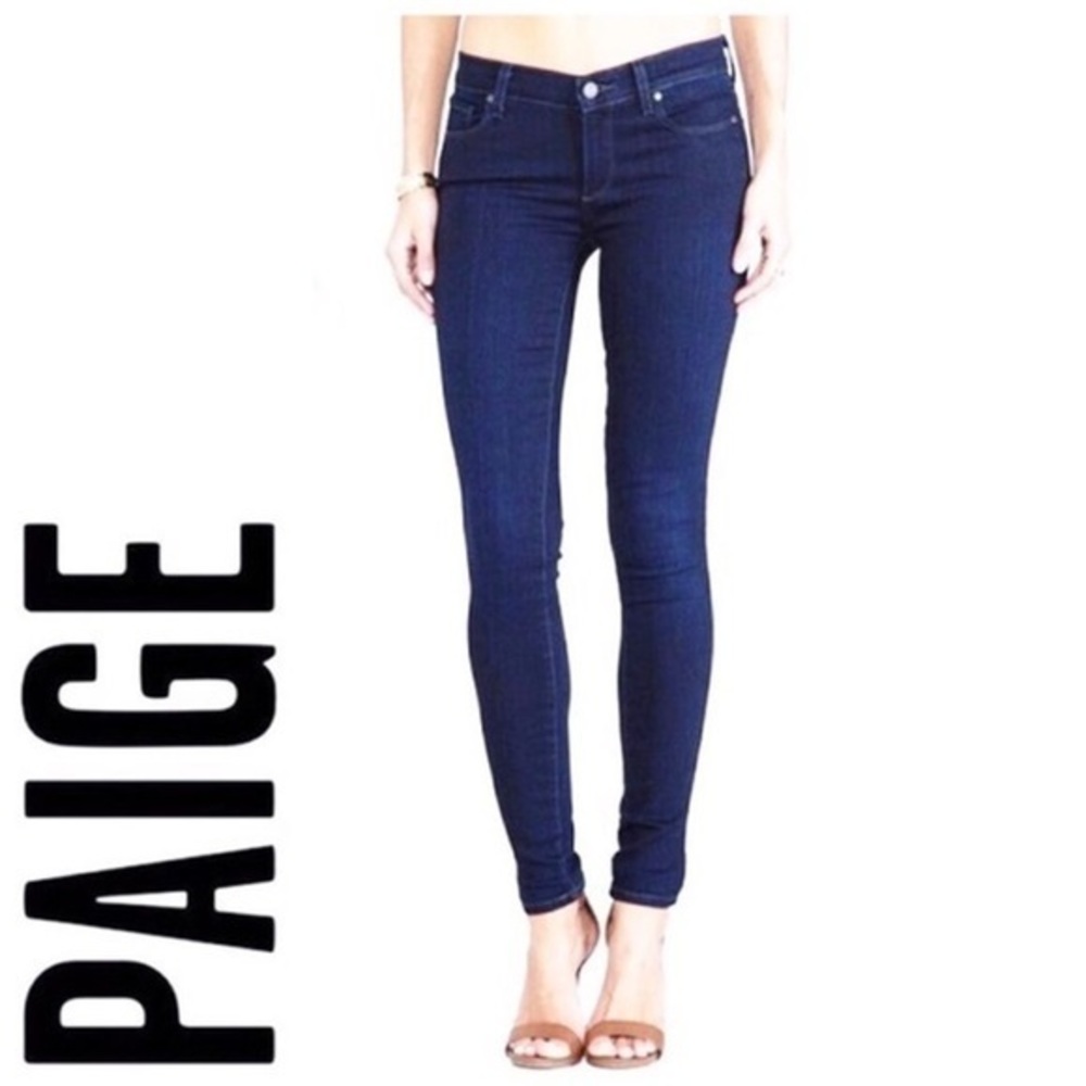 Paige Peg Super Skinny Jeans Dark Wash Size 24